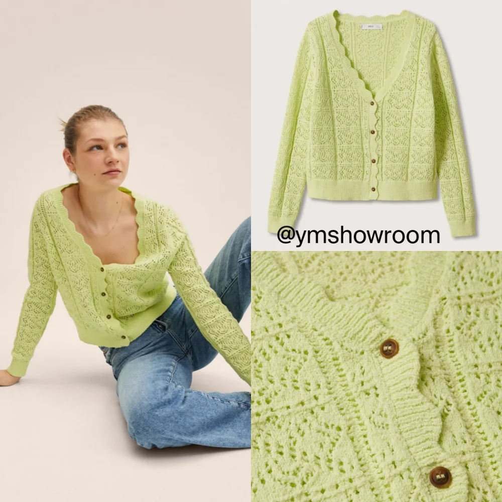 MANGO Openwork cardigan/top set - Picture 1 of 6